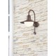 Trio-207269124 - Norman - Rusty PIR Wall Lamp with White Diffuser