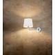 - Lyon - Matt Nickel Wall Lamp with White Shade Trio-209100107 - Lyon - Matt Nickel Wall Lamp with White Shade
