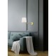 - Lyon - Matt Brass Wall Lamp with White Shade Trio-209100108 - Lyon - Matt Brass Wall Lamp with White Shade