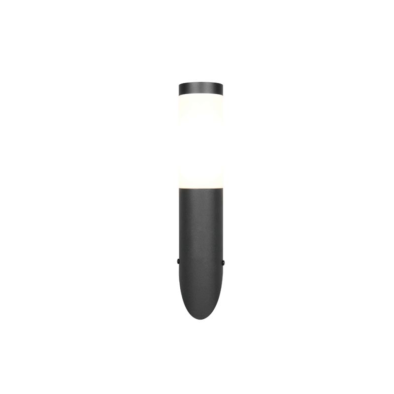 - Trioto - Matt Black Wall Lamp with White Diffuser Trio-209760132 - Trioto - Matt Black Wall Lamp with White Diffuser