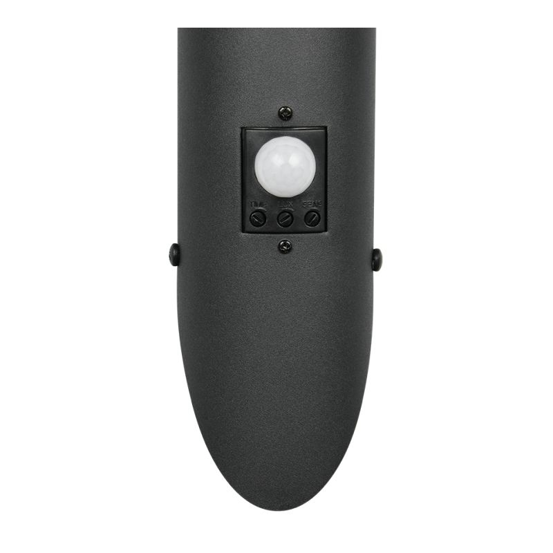 - Trioto - Matt Black PIR Wall Lamp with White Diffuser Trio-209769132 - Trioto - Matt Black PIR Wall Lamp with White Diffuser