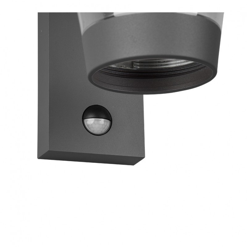 Trio-211069142 - Cavado - Anthracite PIR Wall Lamp with Clear Diffuser