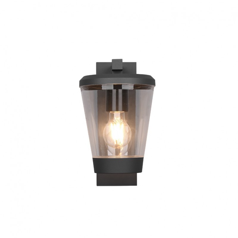 Trio-211069142 - Cavado - Anthracite PIR Wall Lamp with Clear Diffuser