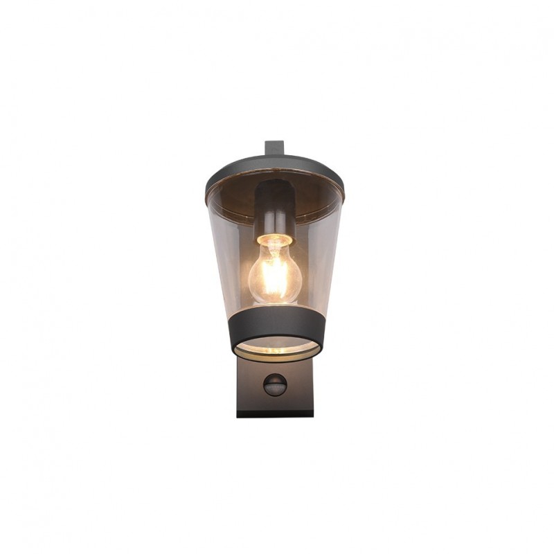 Trio-211069142 - Cavado - Anthracite PIR Wall Lamp with Clear Diffuser