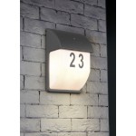Mersey - Anthracite Wall Lamp with Number Set