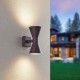 - Ardas - Rusty Up & Down Wall Lamp IP44 Trio-212560224 - Ardas - Rusty Up & Down Wall Lamp IP44