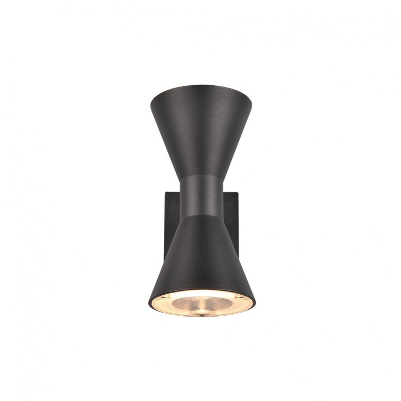 - Ardas - Matt Black Up & Down Wall Lamp IP44 Trio-212560232 - Ardas - Matt Black Up & Down Wall Lamp IP44