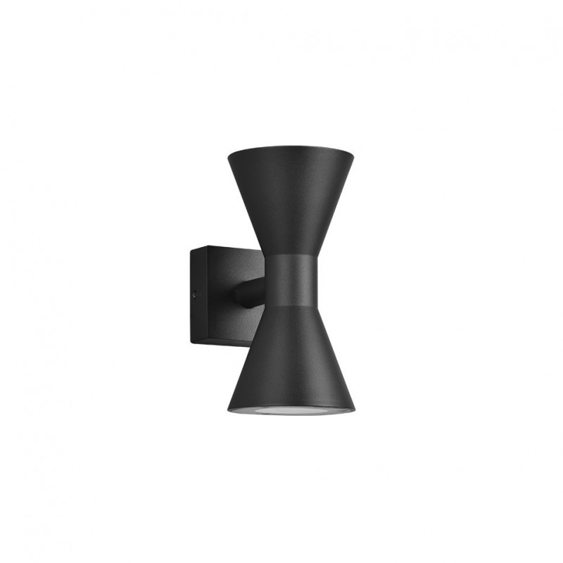 - Ardas - Matt Black Up & Down Wall Lamp IP44 Trio-212560232 - Ardas - Matt Black Up & Down Wall Lamp IP44