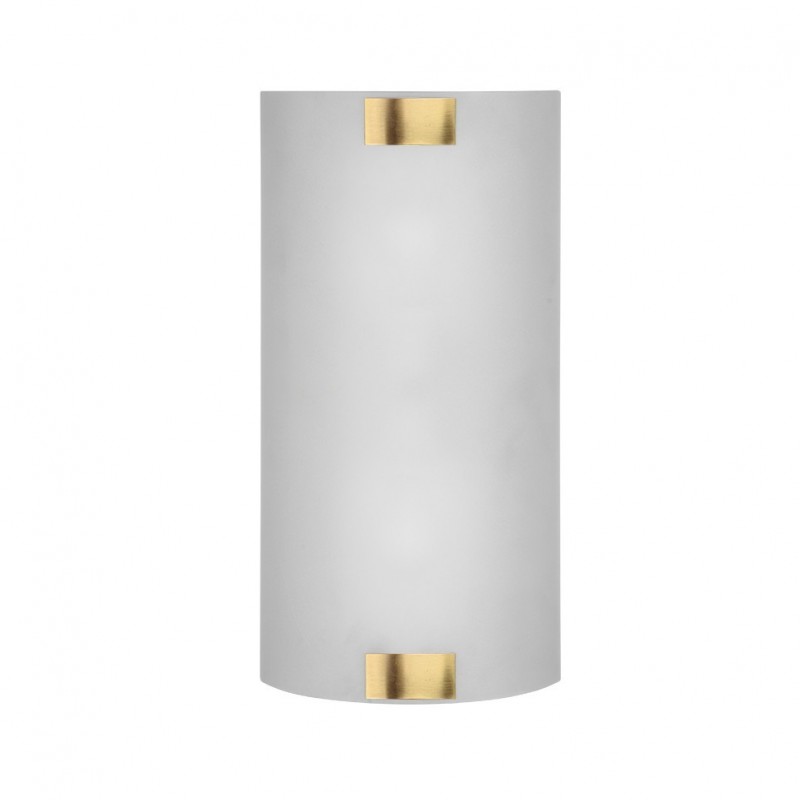- Pura - Antique Brass 2 Light Wall Lamp with White Glass Trio-212700204 - Pura - Antique Brass 2 Light Wall Lamp with White Glass