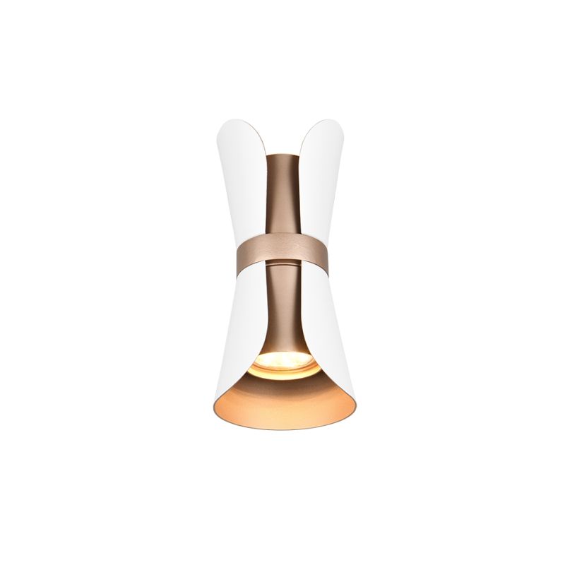 - Coat - White & Coffee 2 Light Wall Lamp Trio-218600231 - Coat - White & Coffee 2 Light Wall Lamp