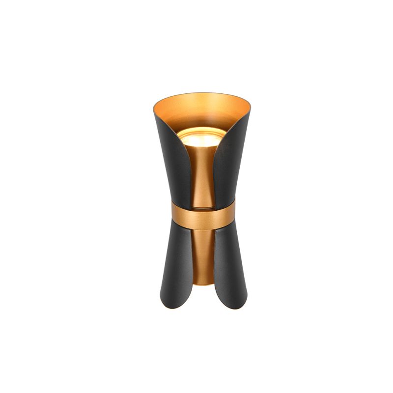 - Coat - Black & Gold 2 Light Wall Lamp Trio-218600280 - Coat - Black & Gold 2 Light Wall Lamp