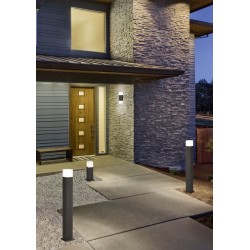 Hudson - Anthracite Square Up & Down Wall Lamp with White Diffuser Hudson - Anthracite Square Up & Down Wall Lamp with White Diffuser