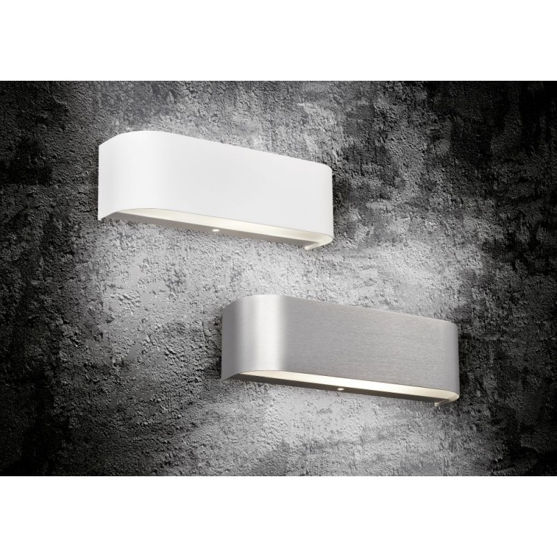Trio-220810205 - Adriano - Brushed Aluminium Up & Down LED Wall Lamp