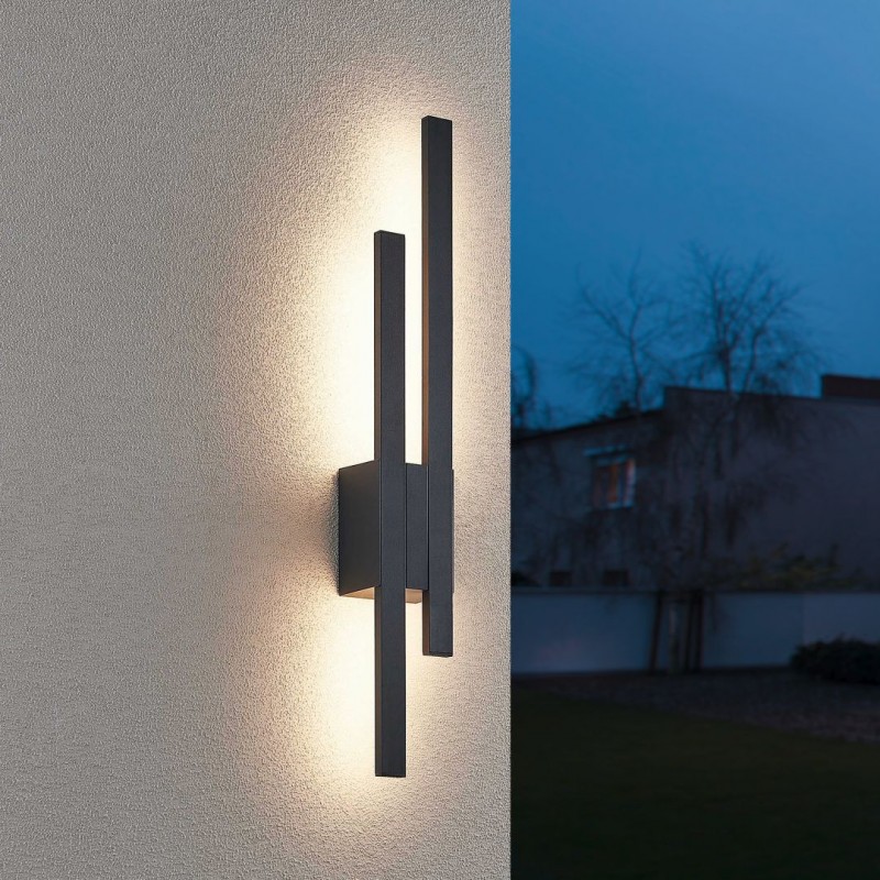 - Tawa - Anthracite LED Wall Lamp IP54 Trio-221460242 - Tawa - Anthracite LED Wall Lamp IP54
