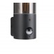- Hoosic - Matt Black PIR Wall Lamp with Smoked Diffuser Trio-222260132 - Hoosic - Matt Black PIR Wall Lamp with Smoked Diffuser