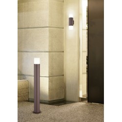 Hoosic - Rusty 2 Light Wall Lamp with White Diffuser