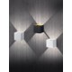 - Louis - Brushed Aluminium Up & Down LED Wall Lamp Trio-223310105 - Louis - Brushed Aluminium Up & Down LED Wall Lamp