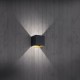- Louis - Black Up & Down LED Wall Lamp Trio-223310132 - Louis - Black Up & Down LED Wall Lamp