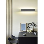 Concha - Anthracite LED Wall Lamp 47 cm