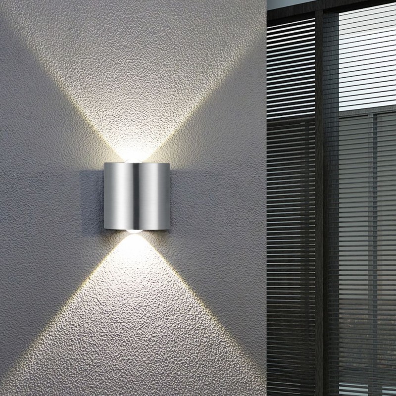 Trio-225510207 - Wales - Matt Nickel Up & Down LED Wall Lamp