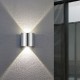 Trio-225510207 - Wales - Matt Nickel Up & Down LED Wall Lamp