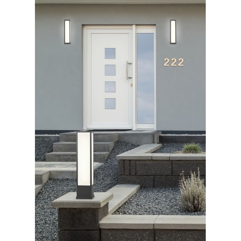 - Fuerte - Anthracite LED Wall Lamp with White Diffuser Trio-226260142 - Fuerte - Anthracite LED Wall Lamp with White Diffuser