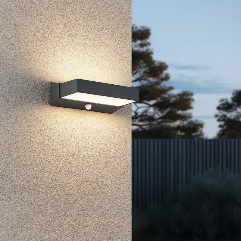 - Cuando - Anthracite LED Wall Lamp with Sensor IP54 Trio-226669242 - Cuando - Anthracite LED Wall Lamp with Sensor IP54