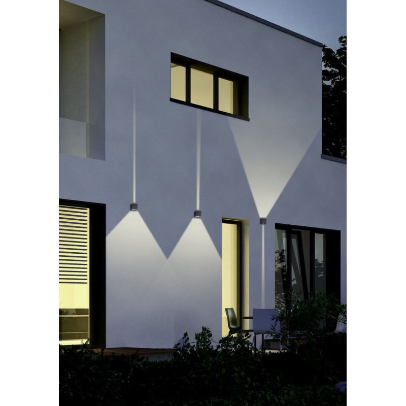 - Adaja - Anthracite Up & Down LED Wall Lamp IP54 Trio-226860242 - Adaja - Anthracite Up & Down LED Wall Lamp IP54