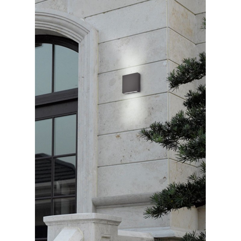 - Thames - Square Anthracite LED Wall Lamp IP54 Trio-229360242 - Thames - Square Anthracite LED Wall Lamp IP54