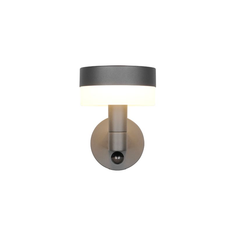 - Mackenzie - Anthracite PIR Wall Lamp with White Diffuser Trio-230569142 - Mackenzie - Anthracite PIR Wall Lamp with White Diffuser