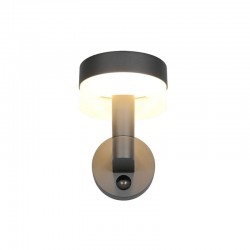 Mackenzie - Anthracite PIR Wall Lamp with White Diffuser Mackenzie - Anthracite PIR Wall Lamp with White Diffuser