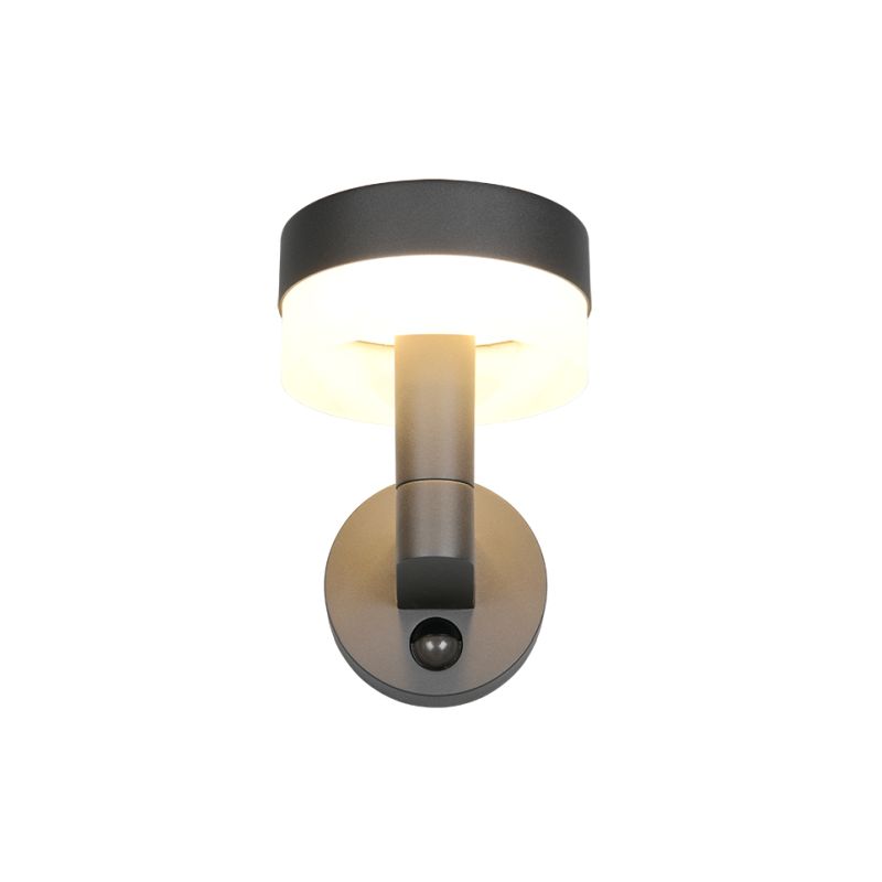 - Mackenzie - Anthracite PIR Wall Lamp with White Diffuser Trio-230569142 - Mackenzie - Anthracite PIR Wall Lamp with White Diffuser