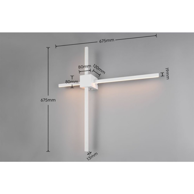 Trio-237770131 - Cassino - White CCT Wall Lamp 1700 lm