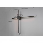 Cassino - Black CCT Wall Lamp 1700 lm