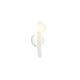 Trio-237970131 - Napoli - Matt White CCT Wall Lamp with White Glass Shade