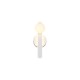 Trio-237970131 - Napoli - Matt White CCT Wall Lamp with White Glass Shade