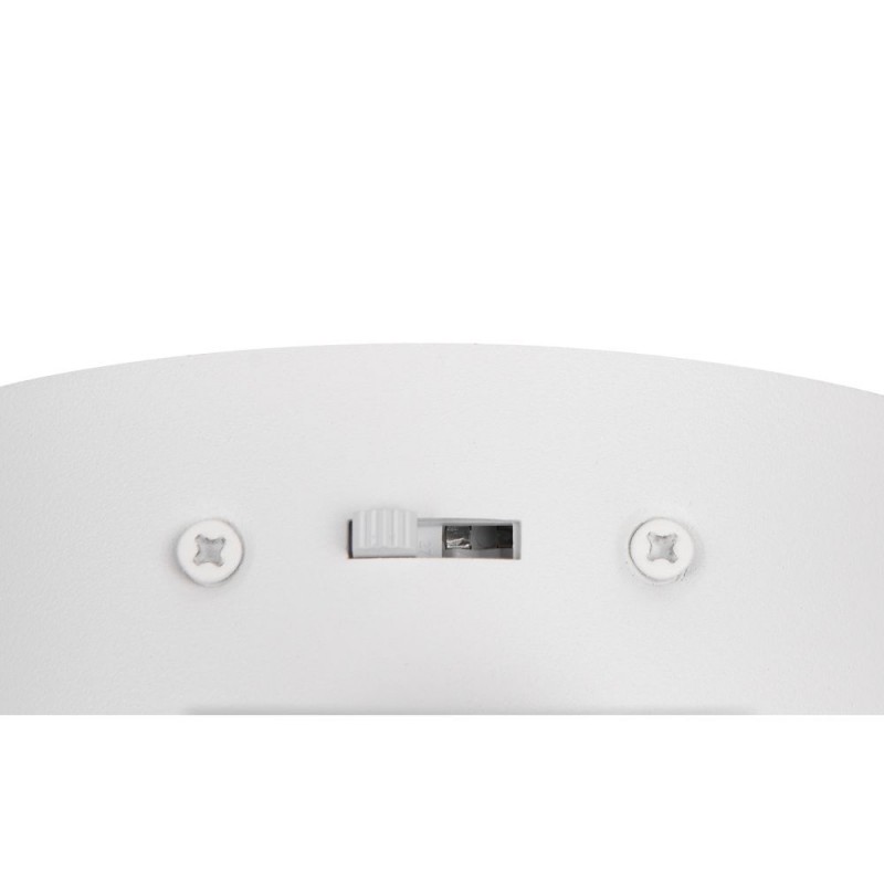 Trio-237970131 - Napoli - Matt White CCT Wall Lamp with White Glass Shade