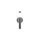 Trio-237970132 - Napoli - Matt Black CCT Wall Lamp with White Glass Shade