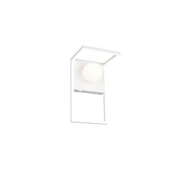 Arola - White CCT Wall Lamp with White Glass