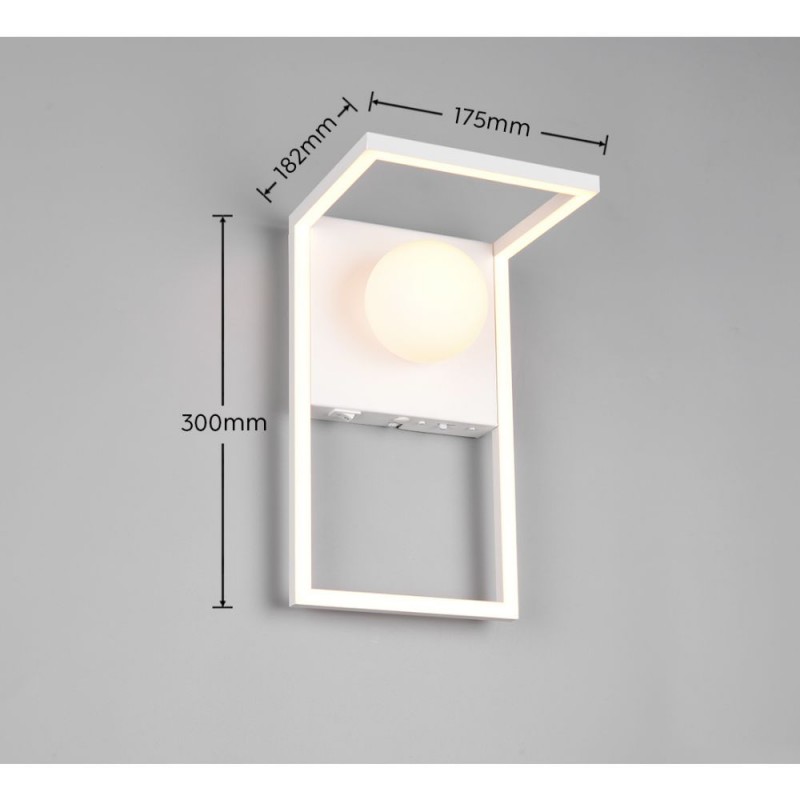 Trio-238170131 - Arola - White CCT Wall Lamp with White Glass
