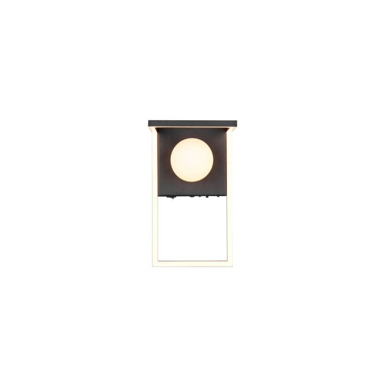Trio-238170132 - Arola - Black CCT Wall Lamp with White Glass