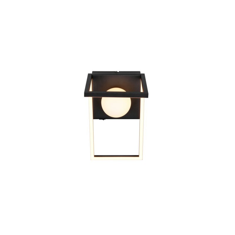 Trio-238170132 - Arola - Black CCT Wall Lamp with White Glass