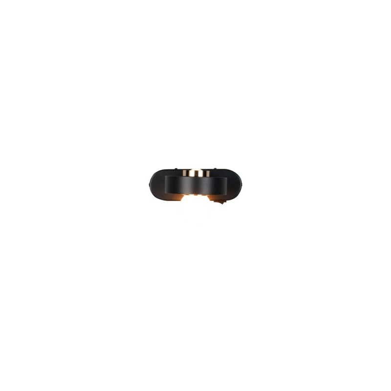 Trio-238270132 - Arpino - Black CCT Wall Lamp with White Glass