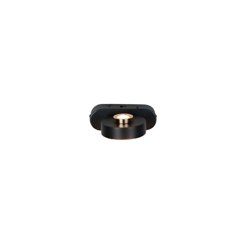 Trio-238270132 - Arpino - Black CCT Wall Lamp with White Glass