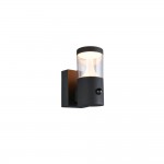 Tagus - Anthracite CCT Sensor Wall Lamp with Clear Diffuser IP54