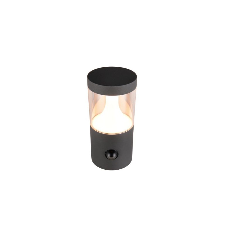 Trio-238569142 - Tagus - Anthracite CCT Sensor Wall Lamp with Clear Diffuser IP54
