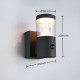 Trio-238569142 - Tagus - Anthracite CCT Sensor Wall Lamp with Clear Diffuser IP54