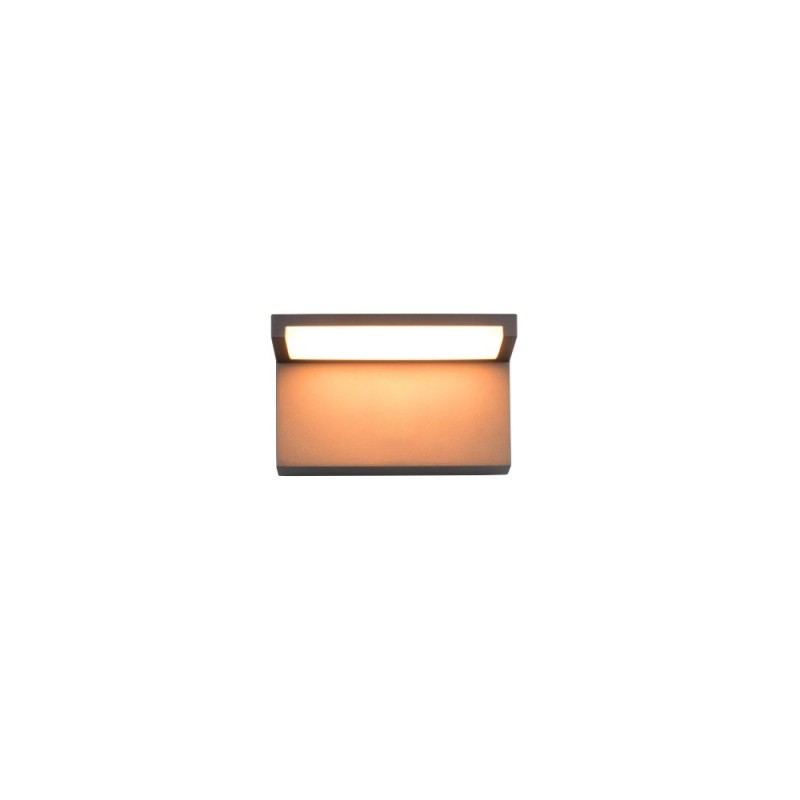 Trio-238660142 - Ravi - Anthracite CCT Wall Lamp with White Diffuser IP65