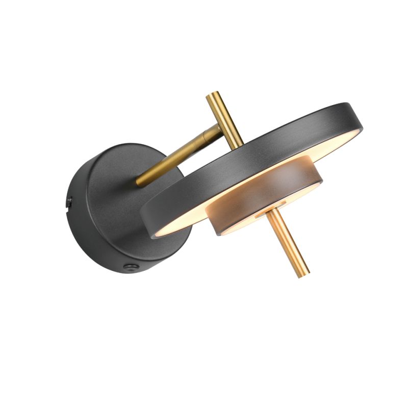 Trio-240270180 - Keaton - Black & Gold CCT Wall Lamp