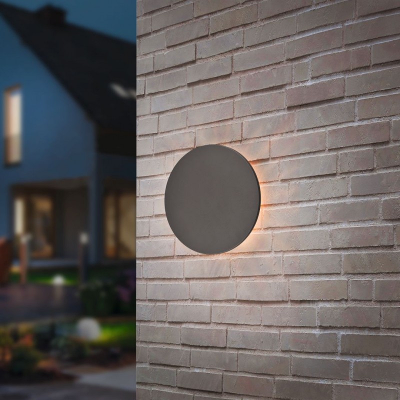 - Belly - Circle Anthracite LED Wall Lamp Trio-240660142 - Belly - Circle Anthracite LED Wall Lamp